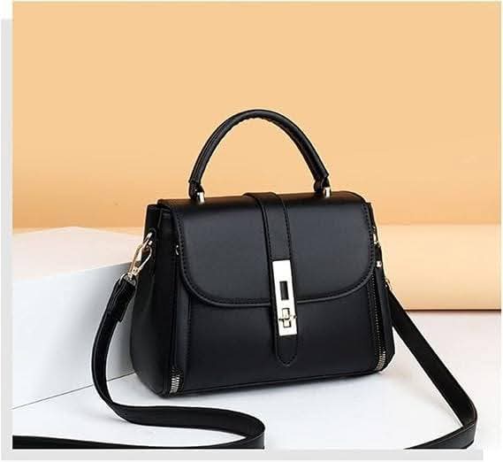 High Quality Leather Kangaroo Handbag (Black)