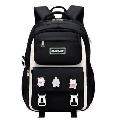 Premium  Waterproof School Bag (black)