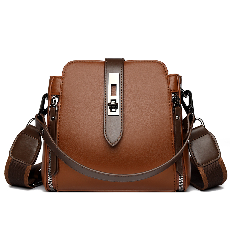 Luxury Crossbody Shoulder Bags Female(Brown)