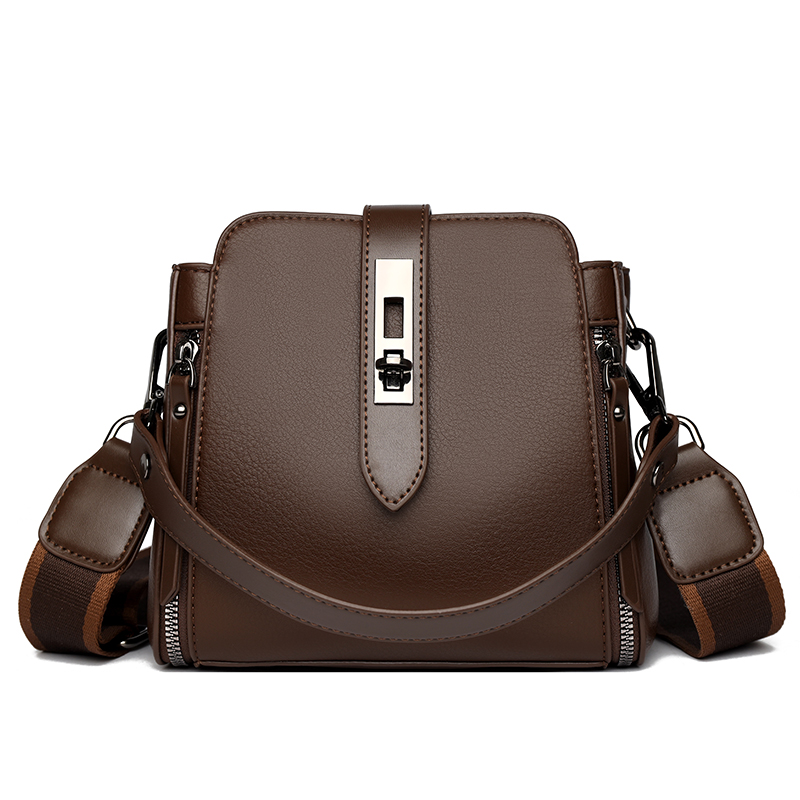 Luxury Crossbody Shoulder Bags Female (Coffee)